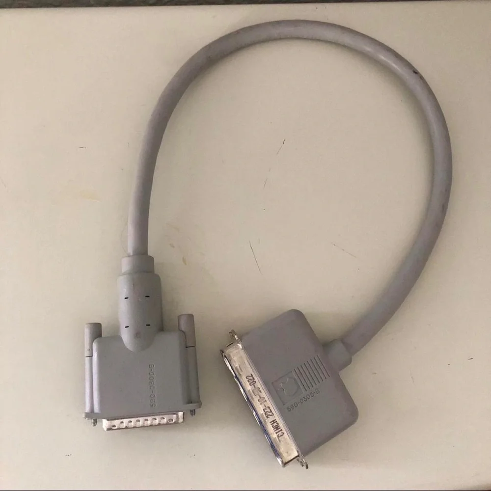 OEM Apple System to SCSI 25 to 50 Pin Cable Vintage Macintosh 590-0305-B